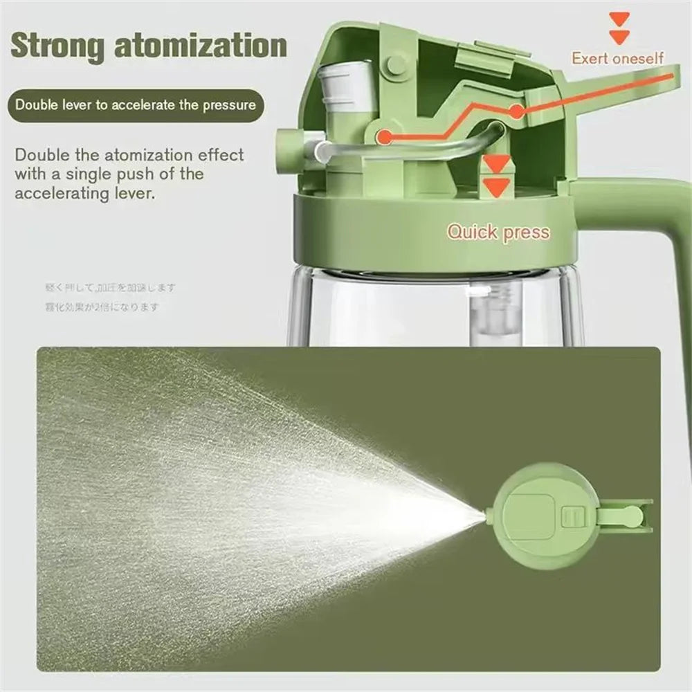 2-in-1 Olive Oil Sprayer Bottle Spray & Pour 470ML Glass Dispenser