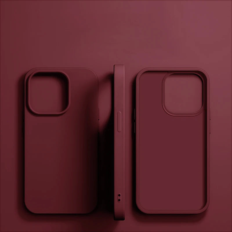 Luxury Liquid Silicone Shockproof Case for iPhone 11-16 Pro Max