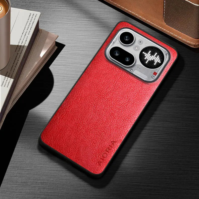 Classic PU Leather Case for Nothing Phone 4A Pro Stylish Cover