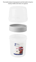 Oatmeal Yogurt Lunch Box Set Sealed Breakfast Bento Container with Fork