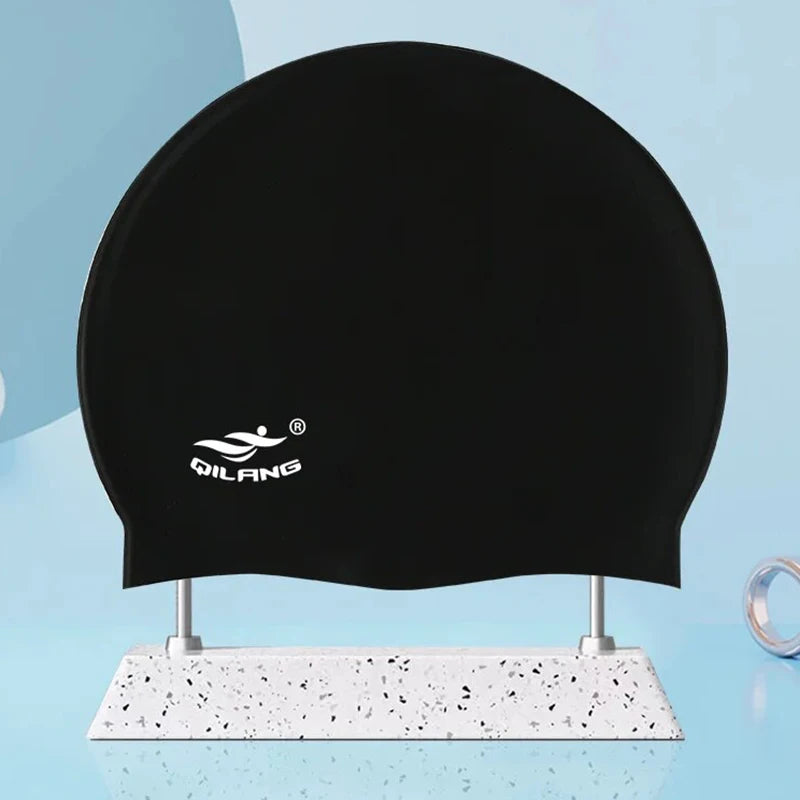 Waterproof Silicone Swimming Cap with Ear Protection