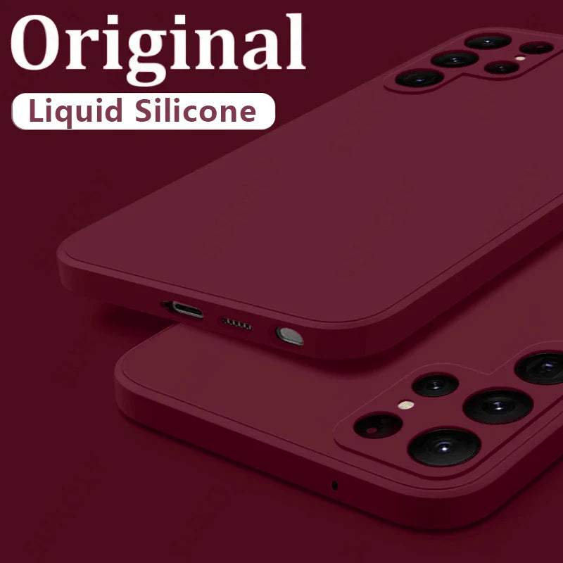 Shockproof Liquid Silicone Case for Samsung Galaxy S22 S23 S24 S25 S26