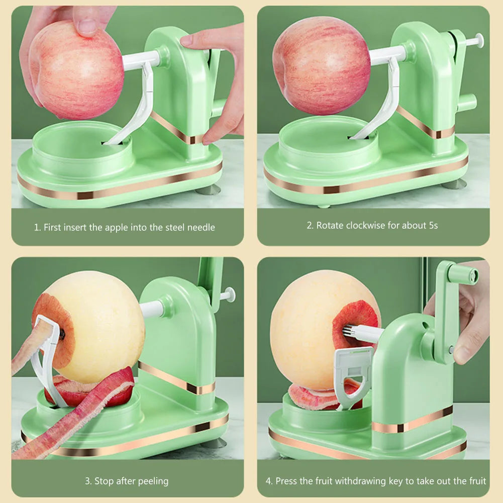 Manual Apple Peeler Machine – Stainless Steel Hand Crank Fruit Peeler Tool