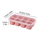Mini Silicone Ice Cube Tray UK 8 Grid Ice Mold With Lid| Whisky Ice Maker