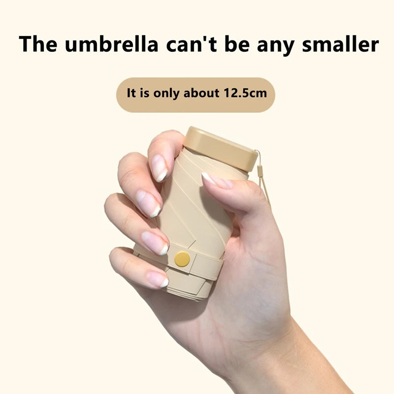 Buy 2026 Mini Capsule UV Protection Umbrella Pocket Sun & Rain