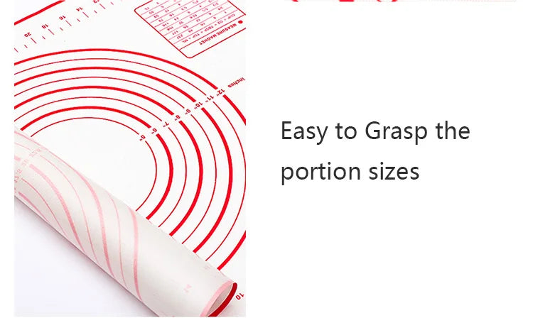 UNTIOR Silicone Baking Mat Non-Stick Dough Kneading & Pizza Rolling Pad