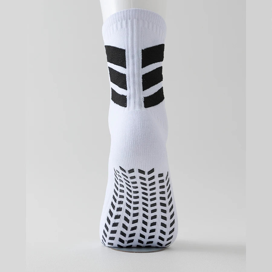 Men Anti Slip Football Socks Sports Grip Training Yoga Socks