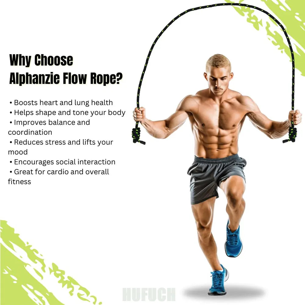 Adjustable Flow Exercise Jump Rope Double Braid Fitness Rope