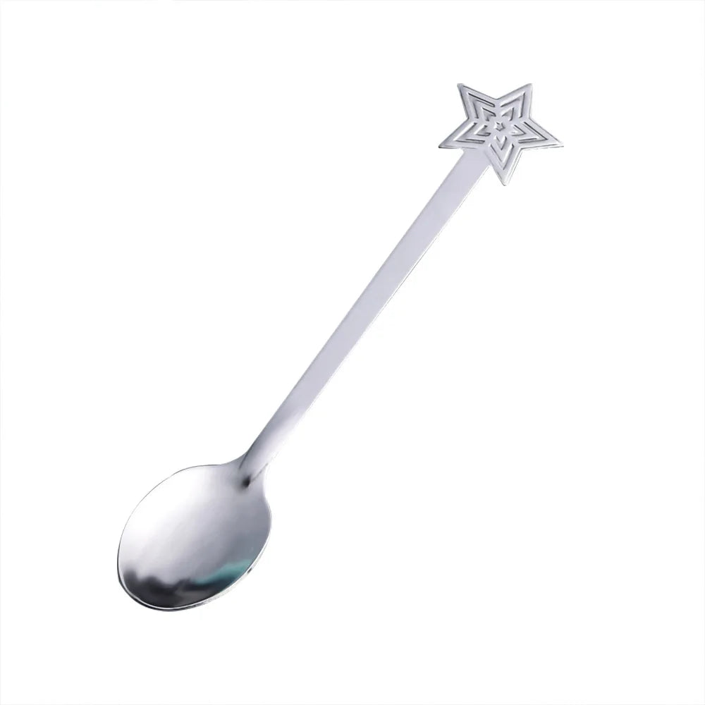 Christmas Coffee Spoon Stainless Steel – Nordic Dessert Spoon Gift Set