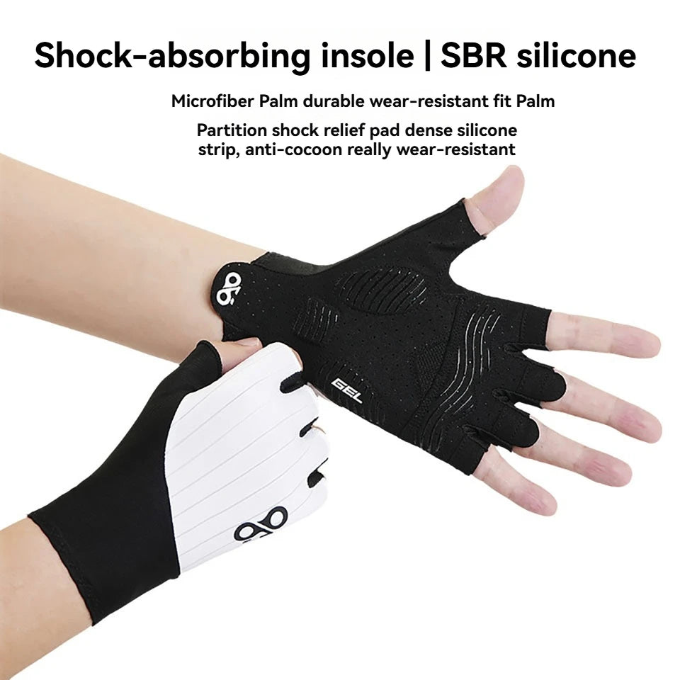 Summer Half Finger Cycling Gloves 3D Pad Anti Slip MTB Bike