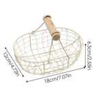 Kitchen Egg Basket Iron Storage Basket