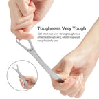 Reusable Stainless Steel Tongue Scraper Fresh Breath Oral Hygiene Tool