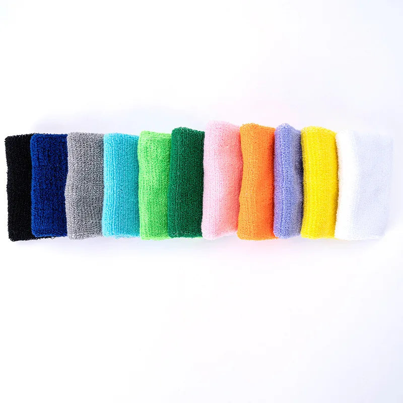 Cotton Sport Sweat Wristband for Gym Running Wrist Support Wrap