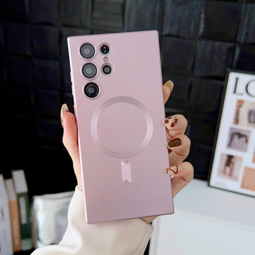 Luxury Magnetic Case for Samsung Galaxy S23 S24 S25 S26 Ultra