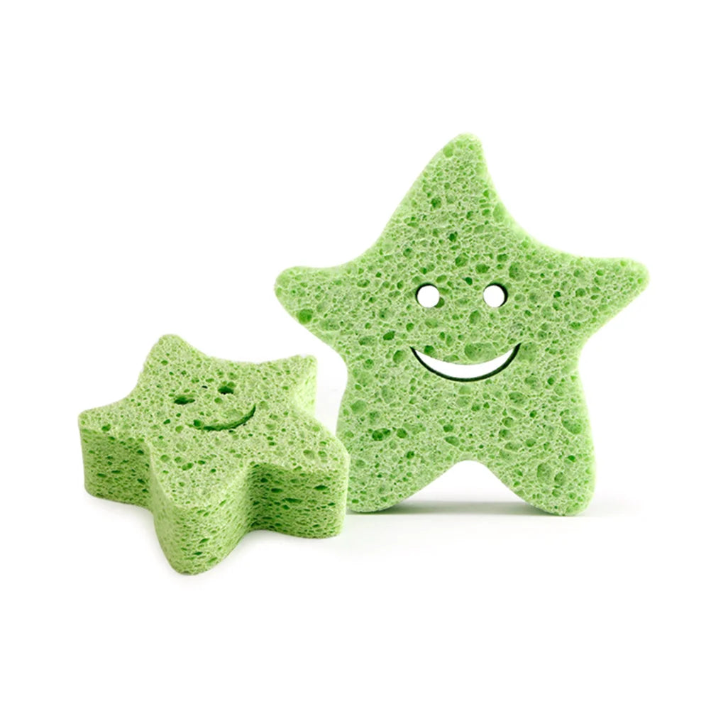 3PCS Baby Bath Sponge Cartoon Animal Loofah Set for Kids