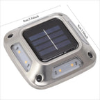 8 LED Solar Ground Light Waterproof Garden Lamp