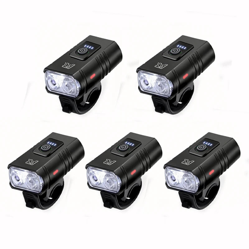 LED Bicycle Front Light Type-C Rechargeable Headlight