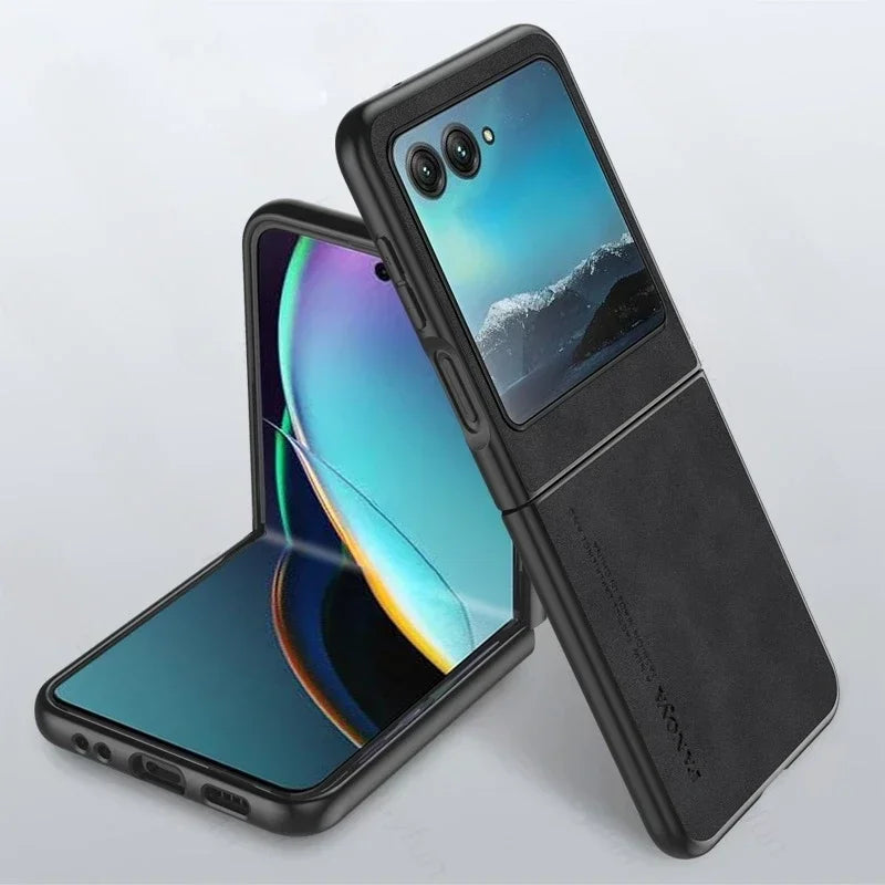 Premium Leather Shockproof Case for Motorola Razr 70 60 50 40 Ultra