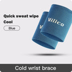 Ice Cooling Wrist Sweatband for Gym, Volleyball & Sports Support