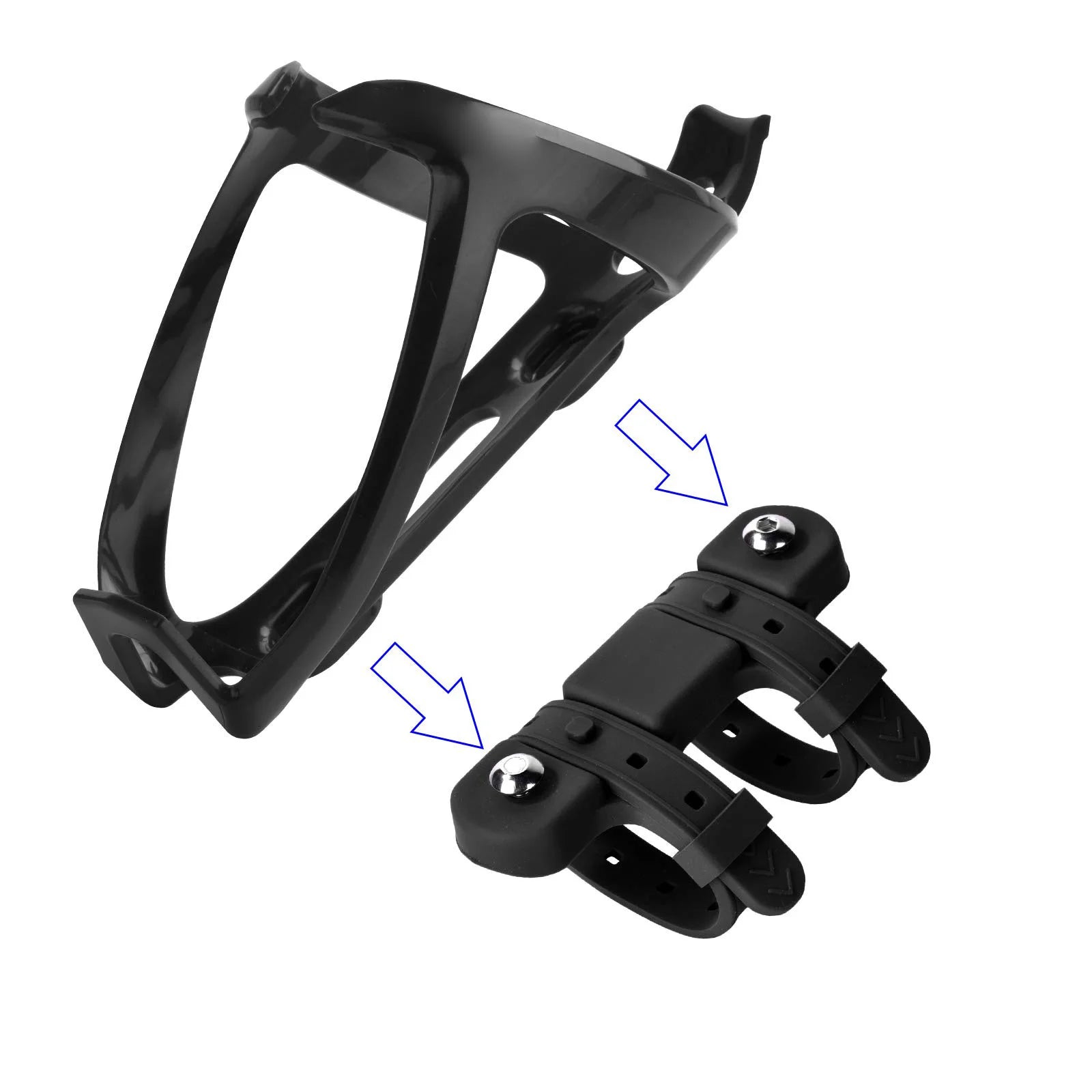 Bike Bottle Cage Mount Adapter Seatpost Frame Holder Universal