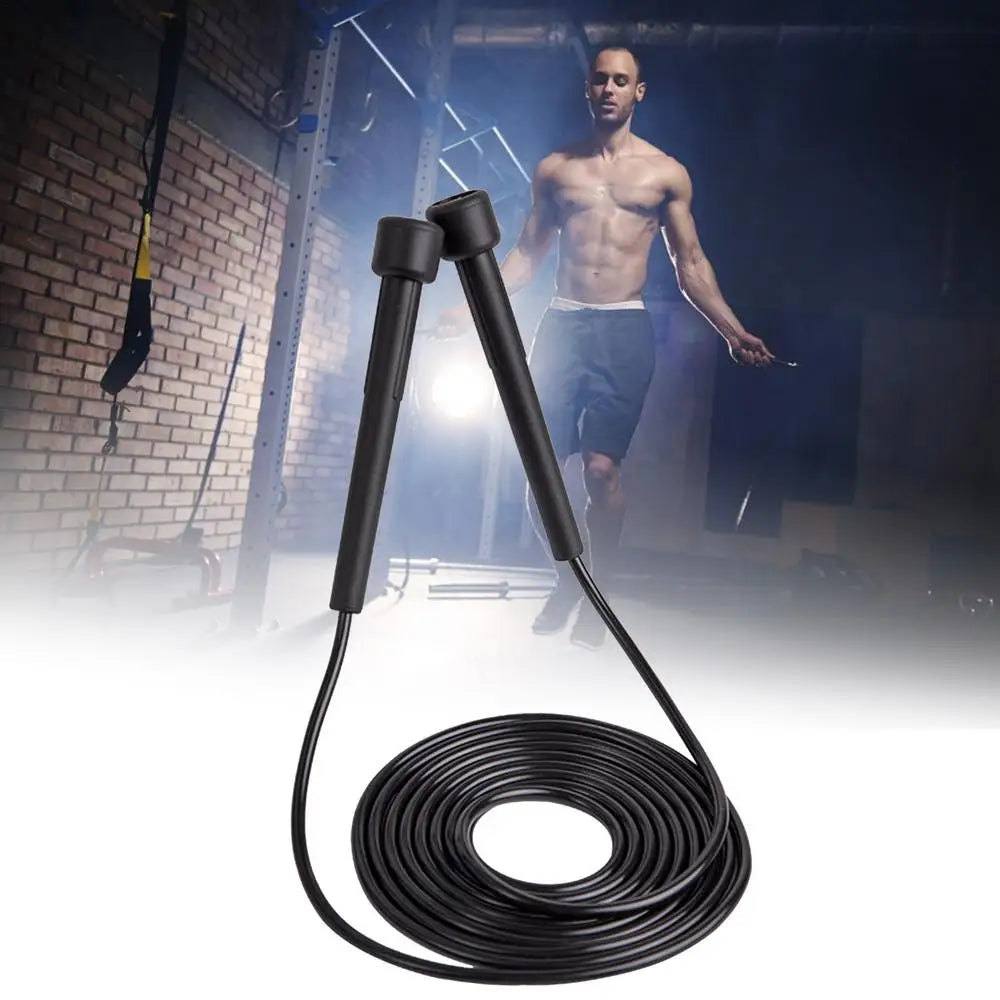 PVC Speed Jump Rope Adjustable Skipping Rope Boxing Gym Fitness