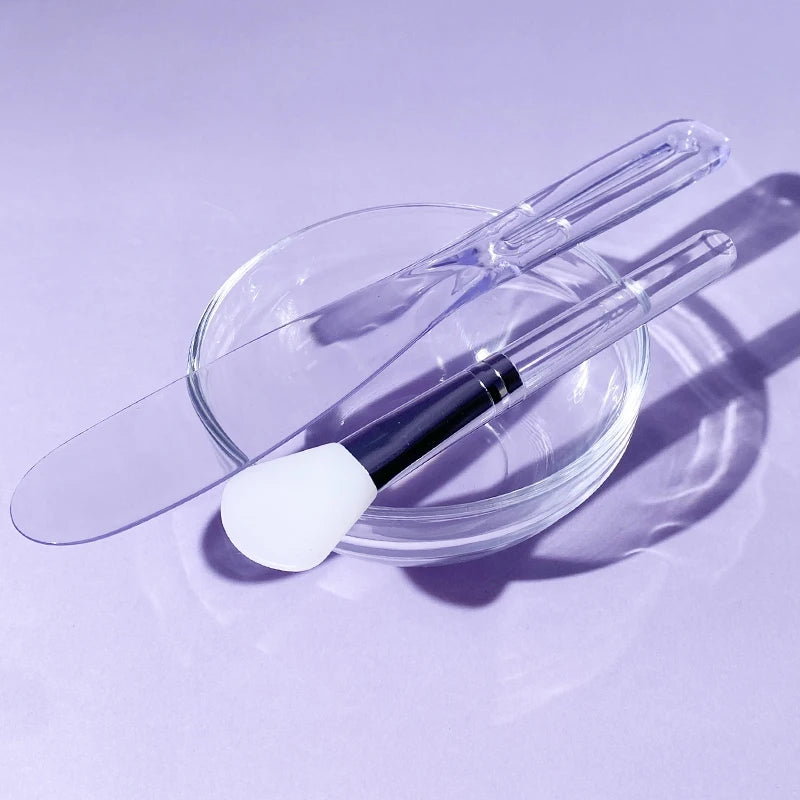 Face Mask Mixing Bowl Spoon Brush DIY Skin Care Applicator Set