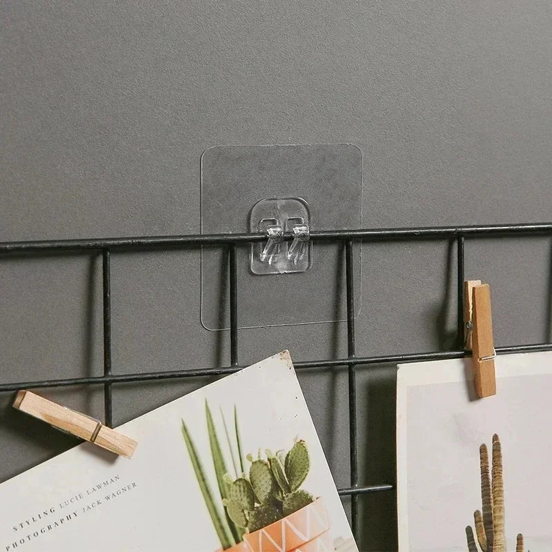 Transparent Adhesive Wall Hooks No-Drill Kitchen & Bathroom Hooks Secondary image
