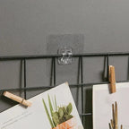 Transparent Adhesive Wall Hooks No-Drill Kitchen & Bathroom Hooks