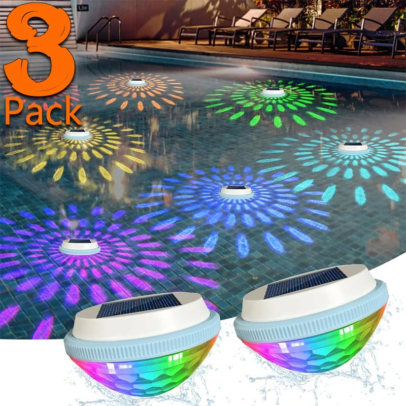 Solar Floating Pool Light 7 Color Waterproof LED Lamp