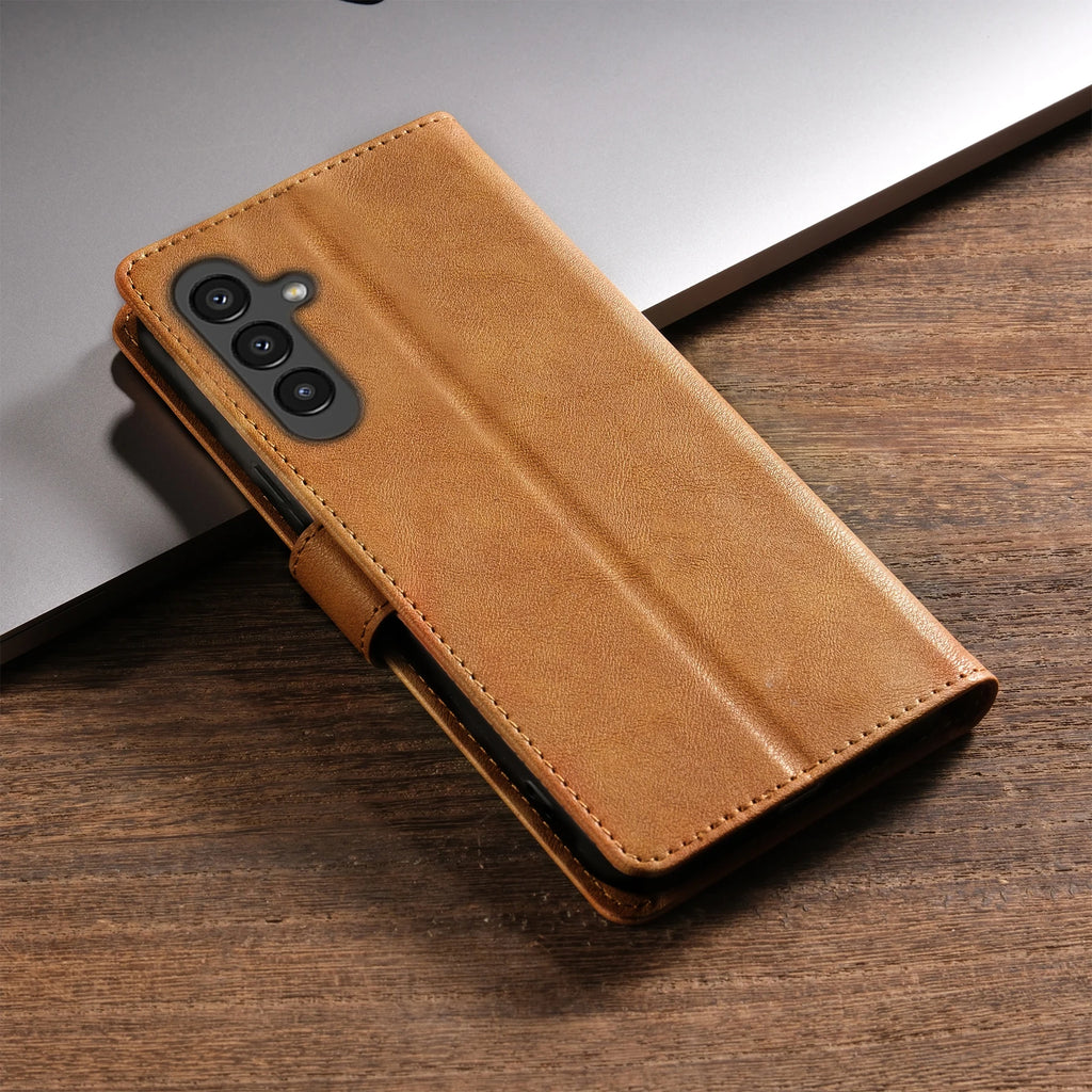 Business Leather Wallet Case for Samsung Galaxy S22 S23 S24 S25 S26
