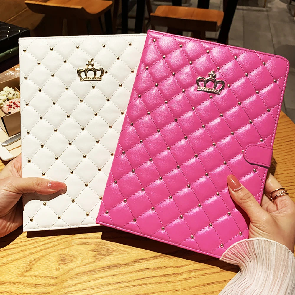 Lambskin Smart Stand Case For iPad 10th 9th Air 5 4 Pro 11 A16