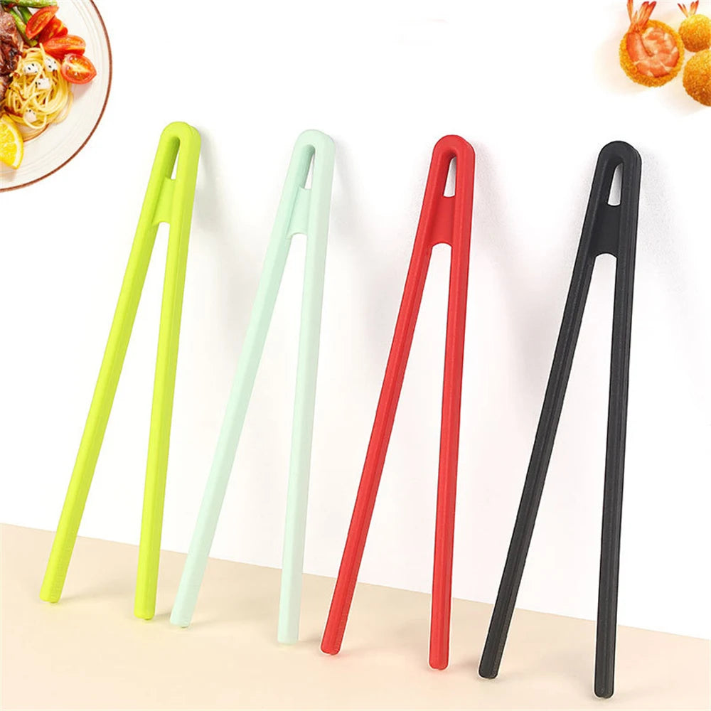 Food Grade Silicone Cooking Tongs – Long Handle BBQ Grill Food Tong Secondary image