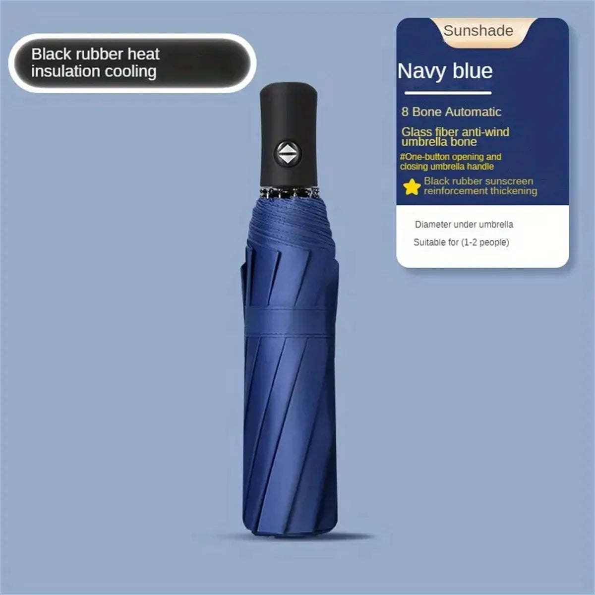 Buy Automatic 8-Rib UV Protection Folding Umbrella