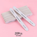 Wooden Nail File Set 100/180 Grit Manicure Pedicure Buffer