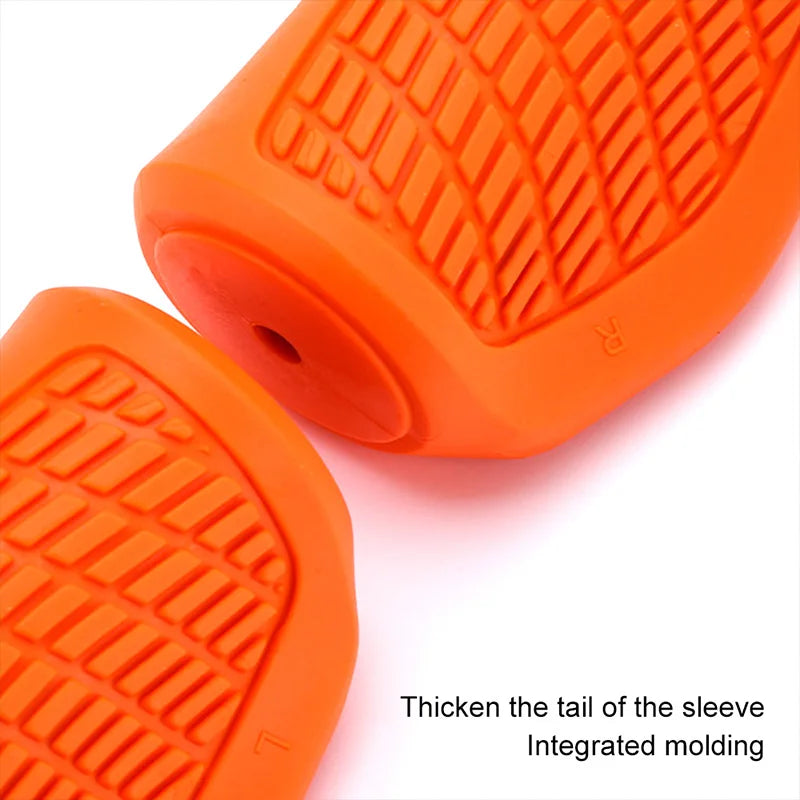 MTB Handlebar Grips Lock-On Anti-Slip Soft Rubber 22.2mm Bike
