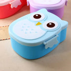 Portable Children Lunch Box Cartoon Bento Food Container with Cutlery Set