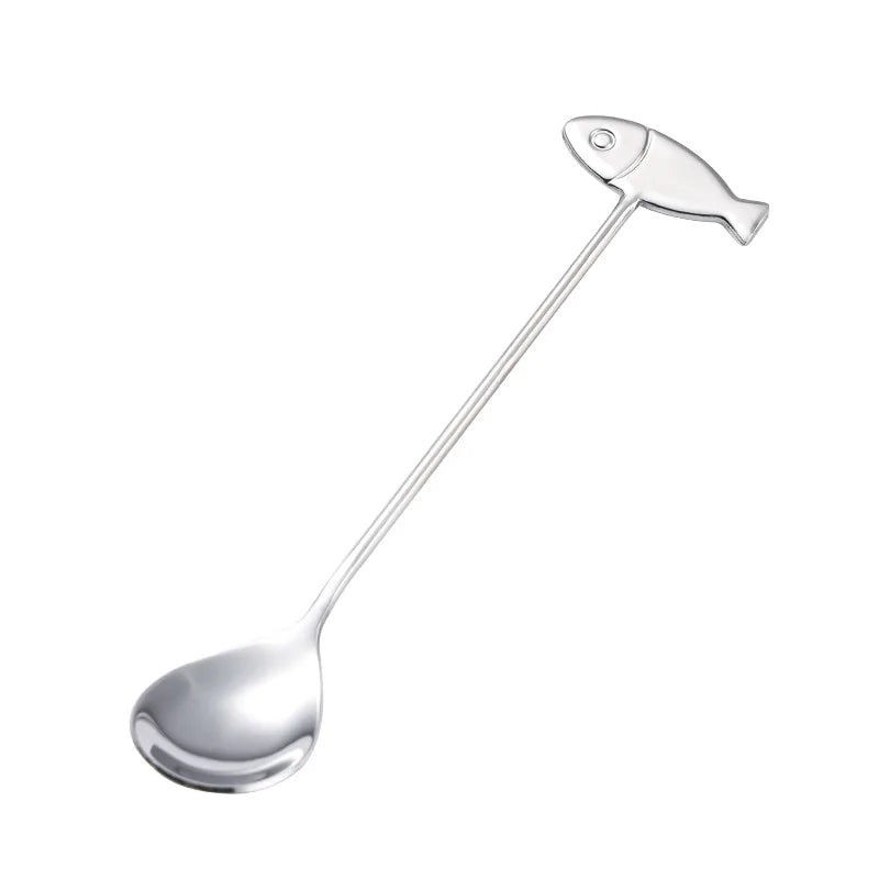 Cute Cat Coffee Spoon 304 Stainless Steel – Dessert & Ice Cream Spoon
