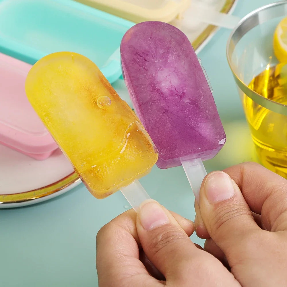 Popsicle Mold Set Silicone – DIY Ice Cream, Chocolate & Cream Ice Tray (1/4Pcs)