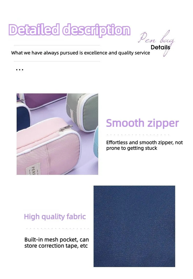 Multi-Layer Pencil Case Large Capacity Macaron Stationery Box