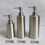 Stainless Steel Hand Wash Dispenser Anti-Rust Refillable Bathroom Bottle