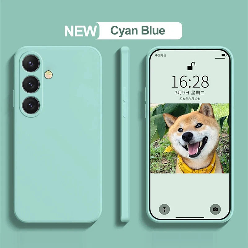 Liquid Silicone Camera Protection Case for Samsung Galaxy S24 S25 S26