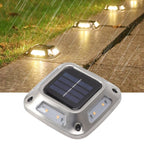 8 LED Solar Ground Light Waterproof Garden Lamp