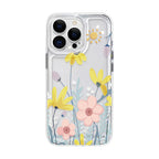 Aesthetic Flower Clear Case for iPhone 11 12 13 14 15 16 Pro Max