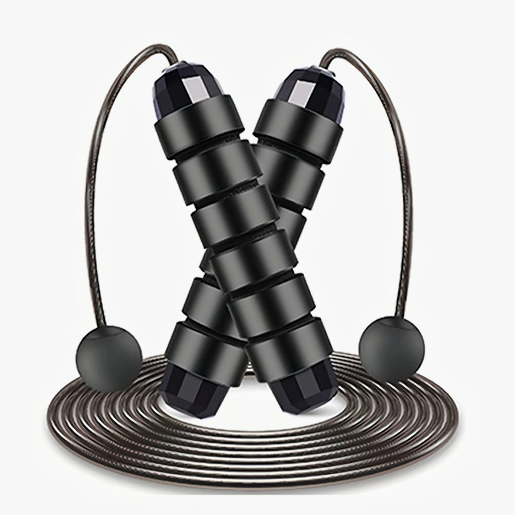 Ball Bearing Speed Jump Rope Foam Handle Tangle-Free Fitness