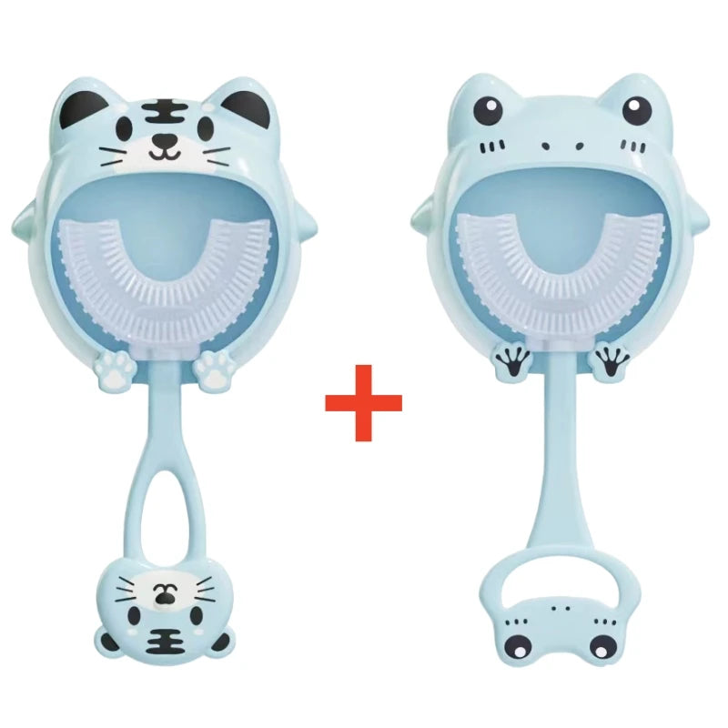 360° U Shape Baby Toothbrush Soft Silicone Kids Teeth Brush