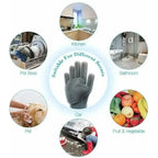 Silicone Dishwashing Gloves Magic Scrubber Gloves