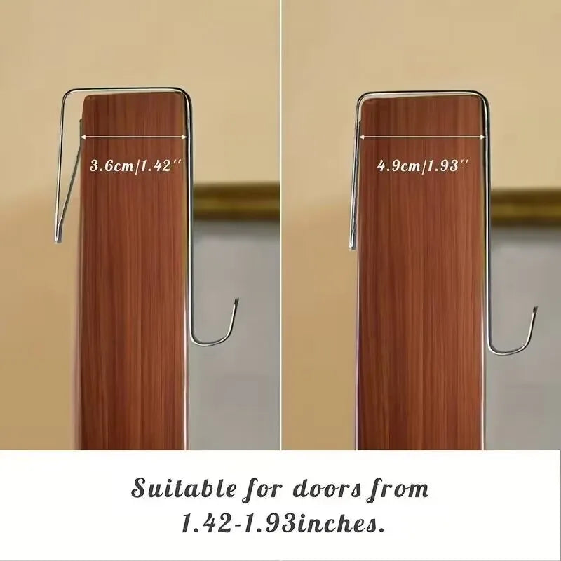 8Pcs Over the Door Hooks Multi-Purpose Door Hanger Organizer