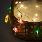 Tropical LED String Lights Flamingo Pineapple Decor