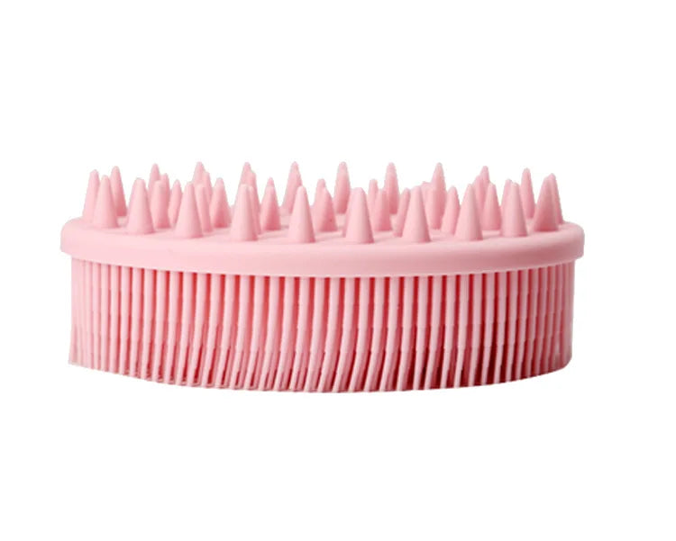Baby Double-Sided Bath Brush Soft Silicone Hair & Body Brush