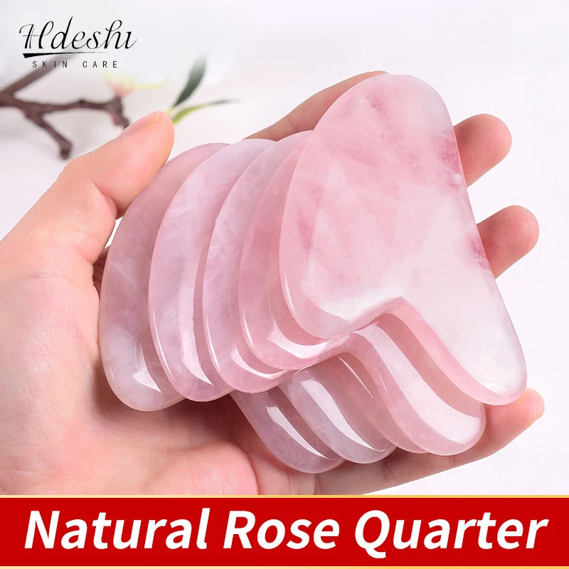 Natural Stone Gua Sha Face Scraping Jade Skin Firming Roller